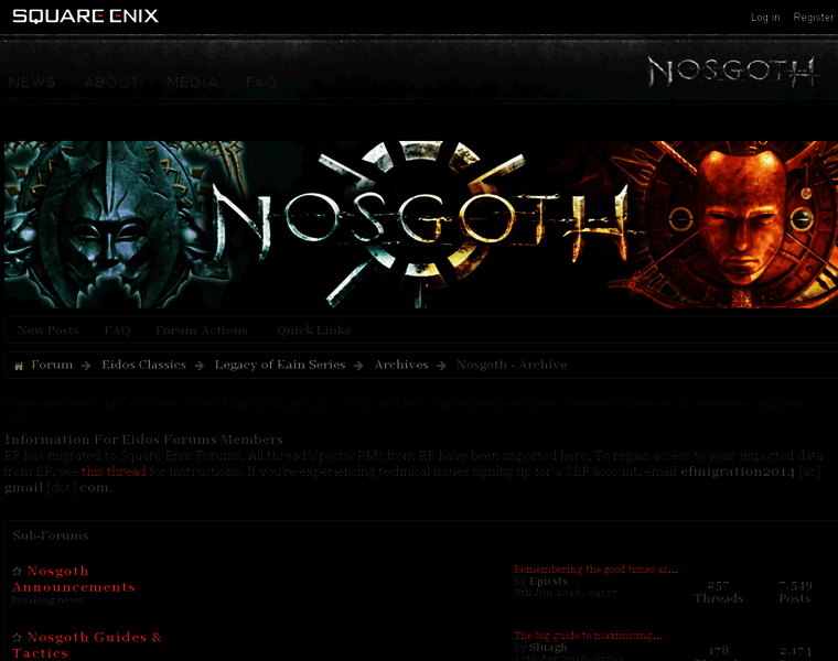 Nosgoth.com thumbnail