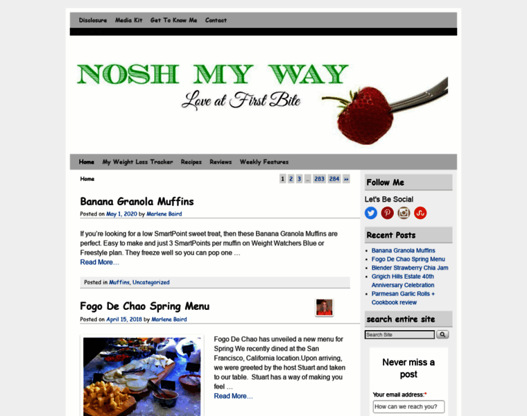 Noshmyway.com thumbnail