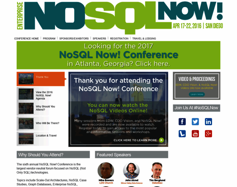 Nosql2016.dataversity.net thumbnail