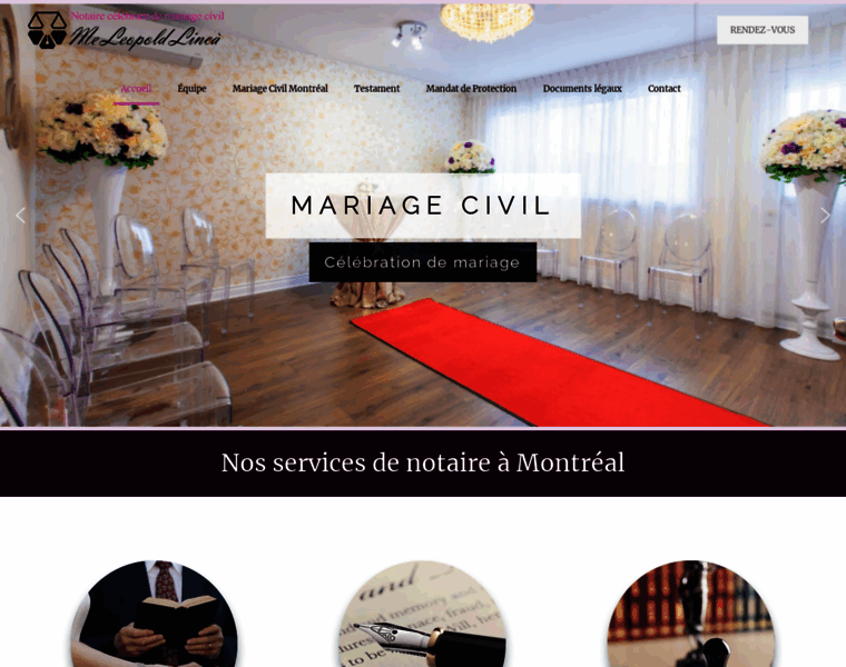 Notaire-mariage-montreal.com thumbnail