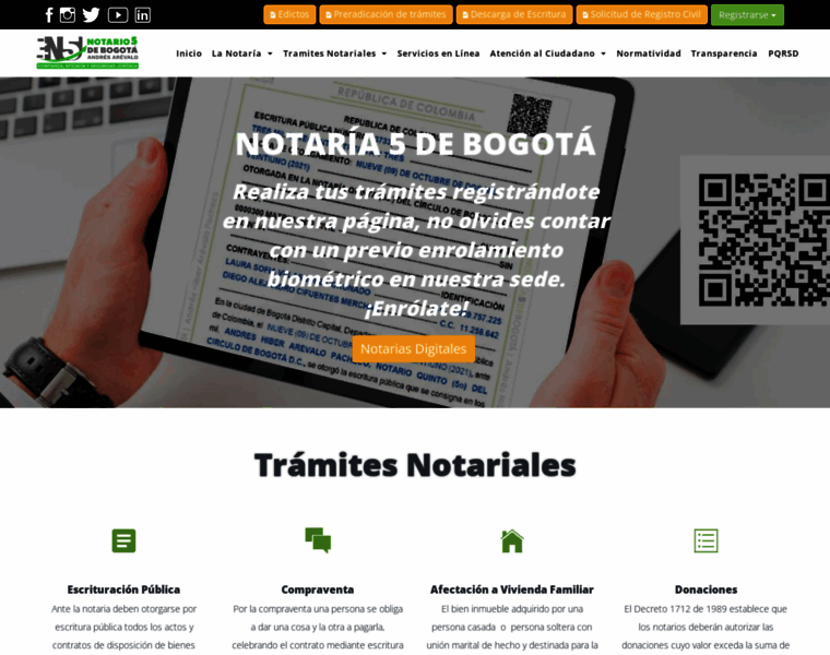 Notaria5.com.co thumbnail