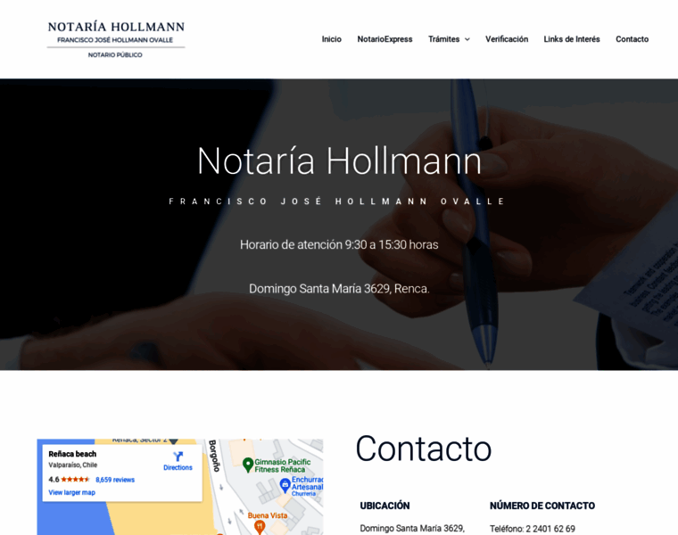 Notariahollmann.cl thumbnail