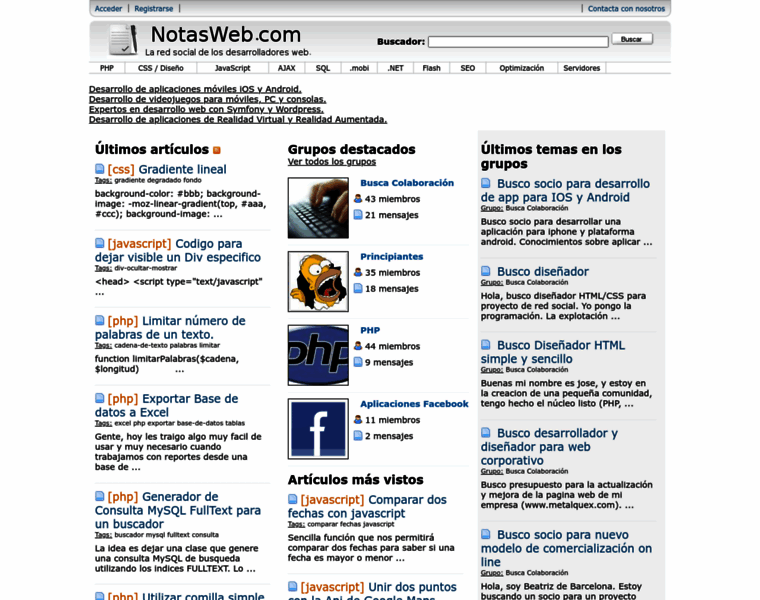 Notasweb.com thumbnail