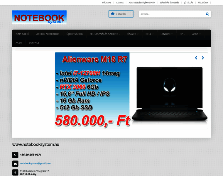 Notebooksystem.hu thumbnail