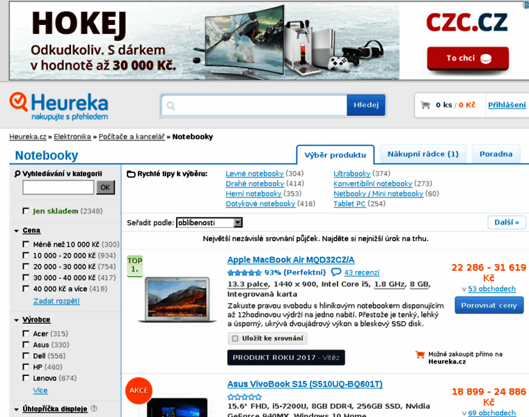 Notebooky.heureka.cz thumbnail