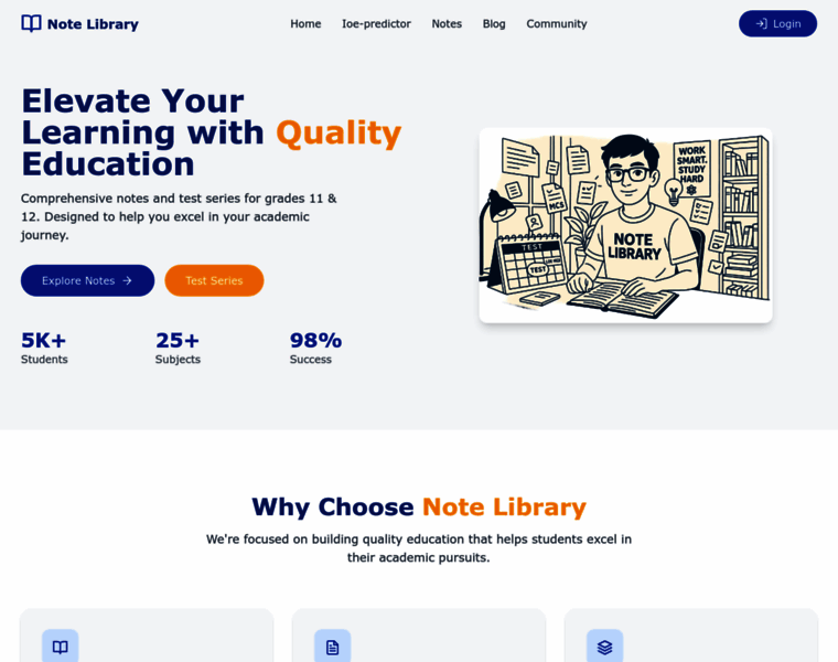notelibraryapp.com at WI. Note Library - Premium Educational Resources ...