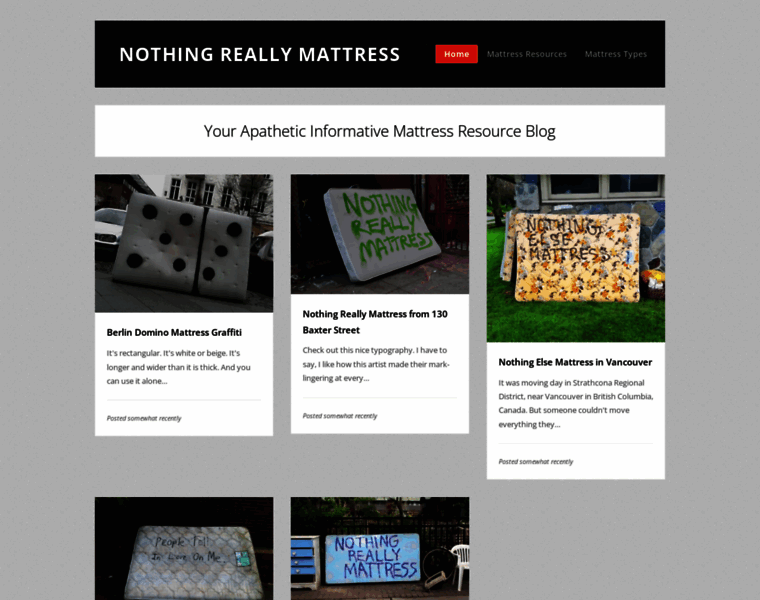 Nothingreallymattress.org thumbnail