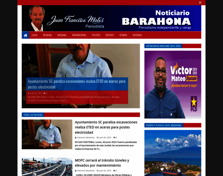 Noticiariobarahona.com thumbnail