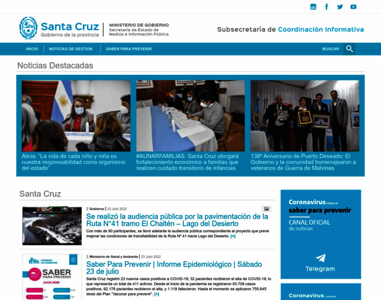 Noticias.santacruz.gob.ar thumbnail