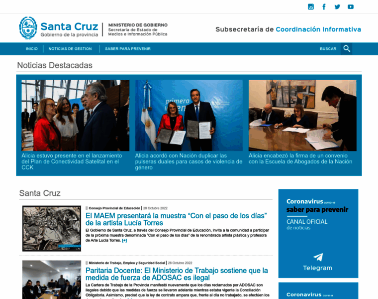 Noticias.santacruz.gov.ar thumbnail