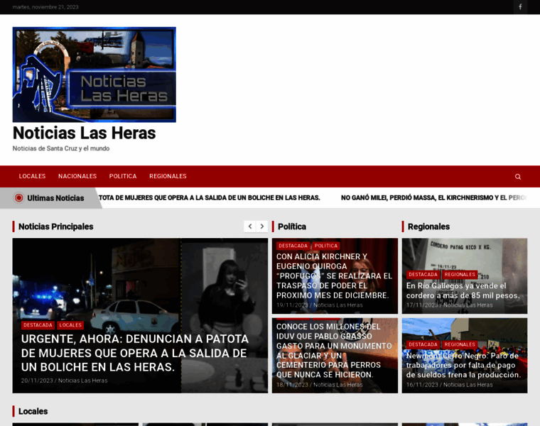 Noticiaslasheras.com.ar thumbnail