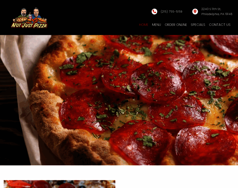 Notjustpizza.net thumbnail