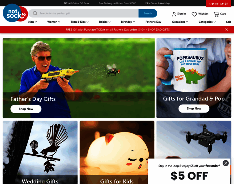 Notsocks.co.nz thumbnail