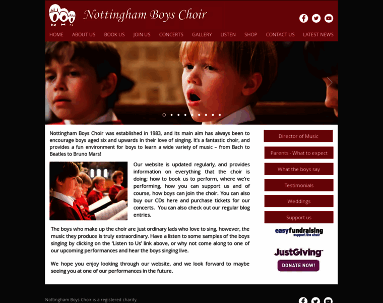 Nottinghamboyschoir.co.uk thumbnail