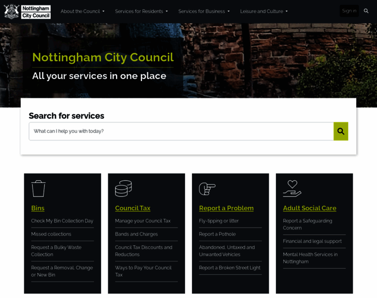 Nottinghamcity.gov.uk thumbnail