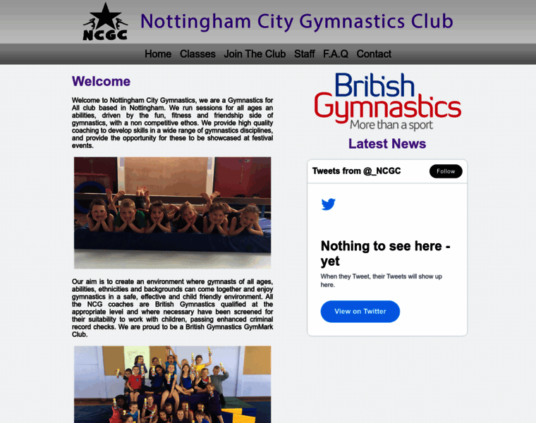 Nottinghamcitygymnastics.co.uk thumbnail