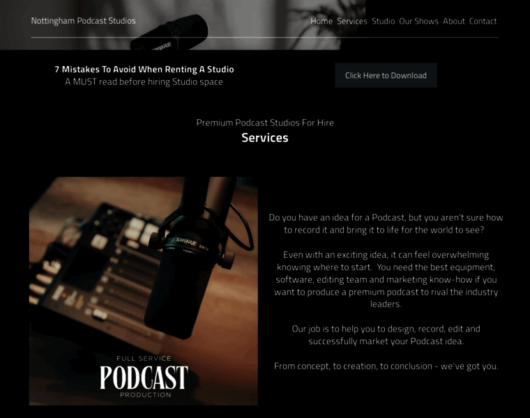 Nottinghampodcaststudios.co.uk thumbnail Nottinghampodcaststudios.co.uk thumbnail
