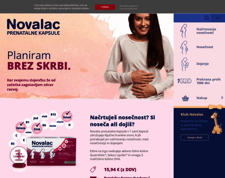 Novalac-prenatal.si thumbnail