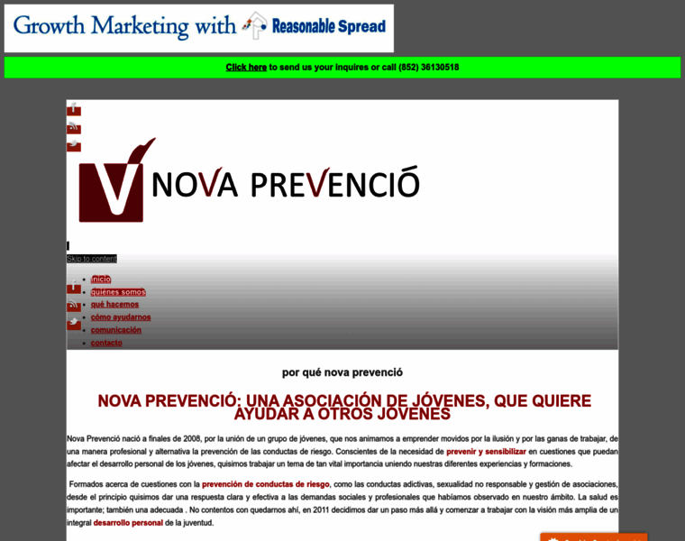 Novaprevencio.org thumbnail