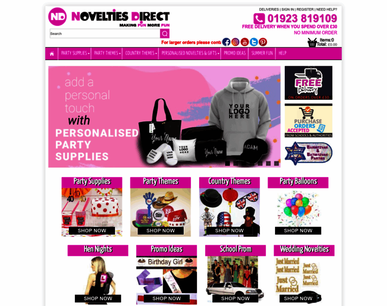 Novelties-direct.co.uk thumbnail