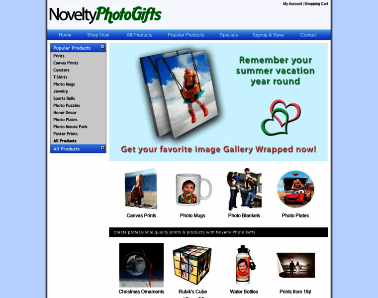 Noveltyphotogifts.com thumbnail