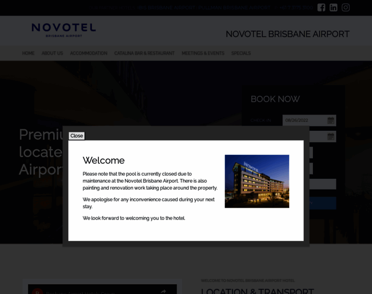 Novotelbrisbaneairport.com.au thumbnail