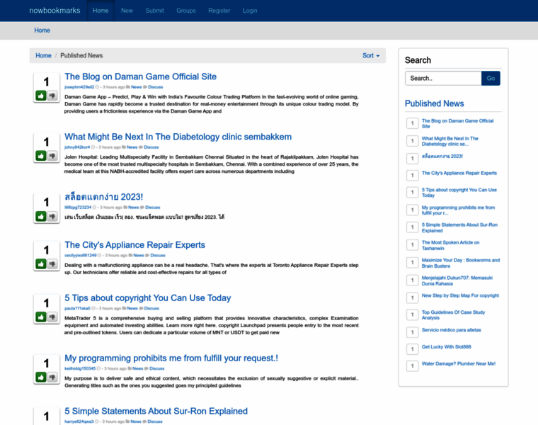 Nowbookmarks.com thumbnail Nowbookmarks.com thumbnail