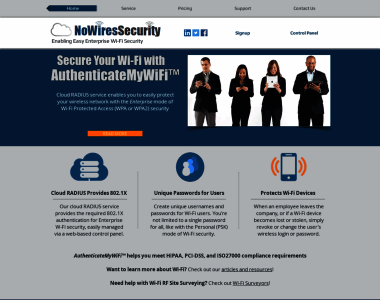 Nowiressecurity.com thumbnail