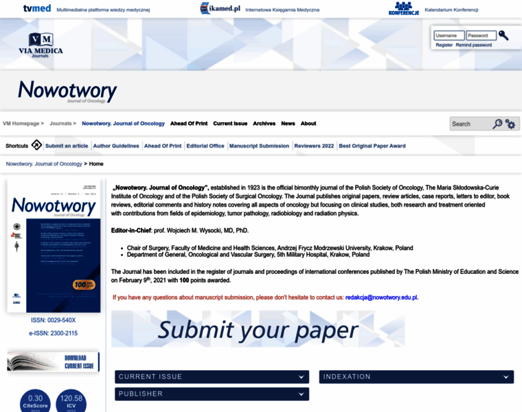 Nowotwory.edu.pl thumbnail