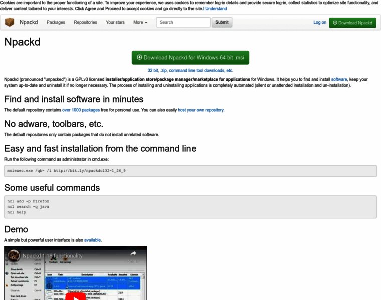 Npackd.org thumbnail