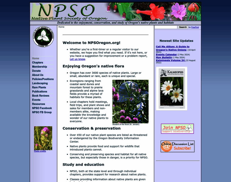 Npsoregon.org thumbnail
