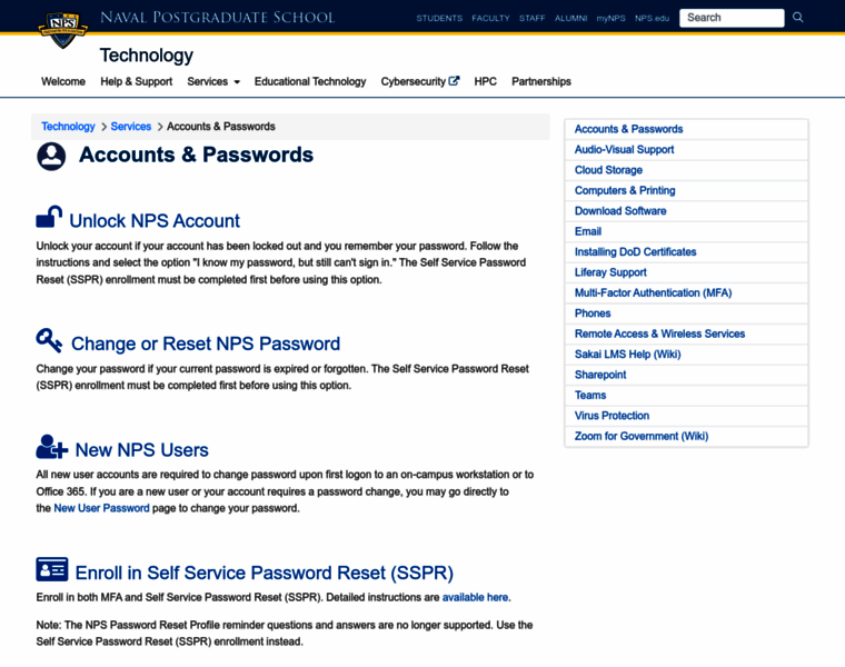 Npspassword.nps.edu thumbnail