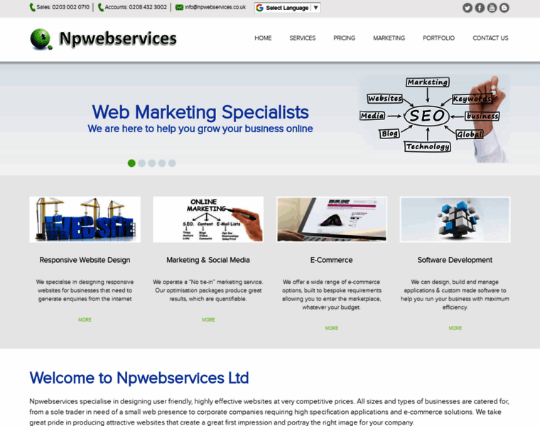 Npwebservices.co.uk thumbnail