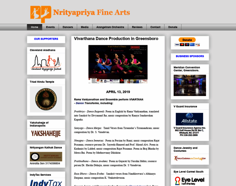Nrityapriya.org thumbnail