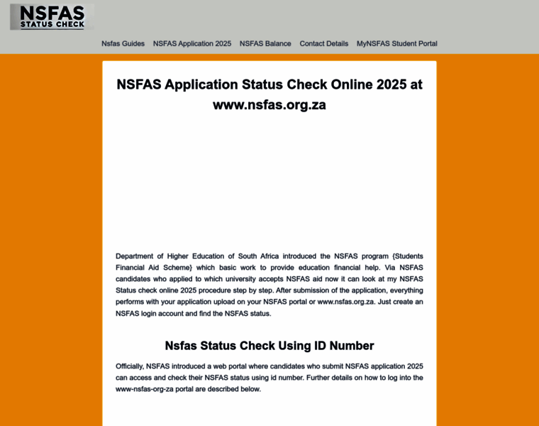 Nsfasonline-application.co.za thumbnail Nsfasonline-application.co.za thumbnail