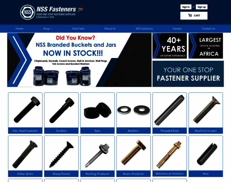 Nssfasteners.co.za thumbnail