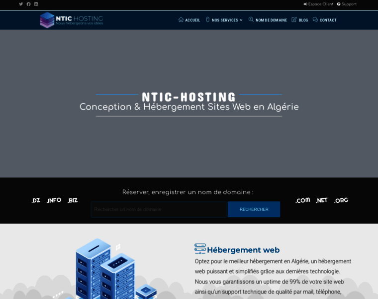 Ntic-hosting.com thumbnail