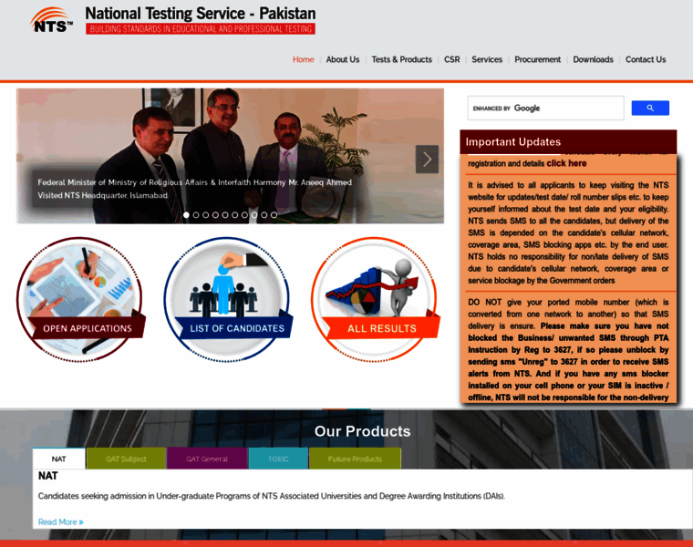 Nts.org.pk thumbnail