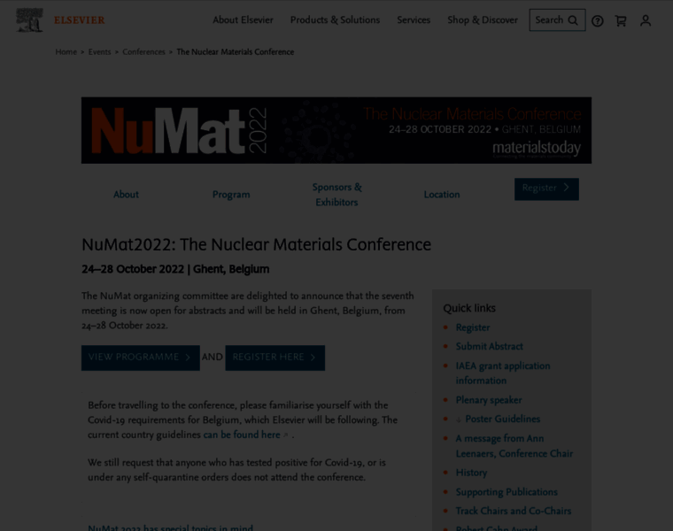 Nuclearmaterialsconference.com thumbnail