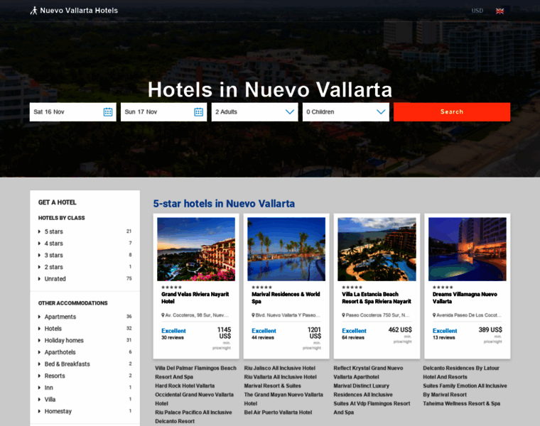 Nuevovallarta-hotels.com thumbnail