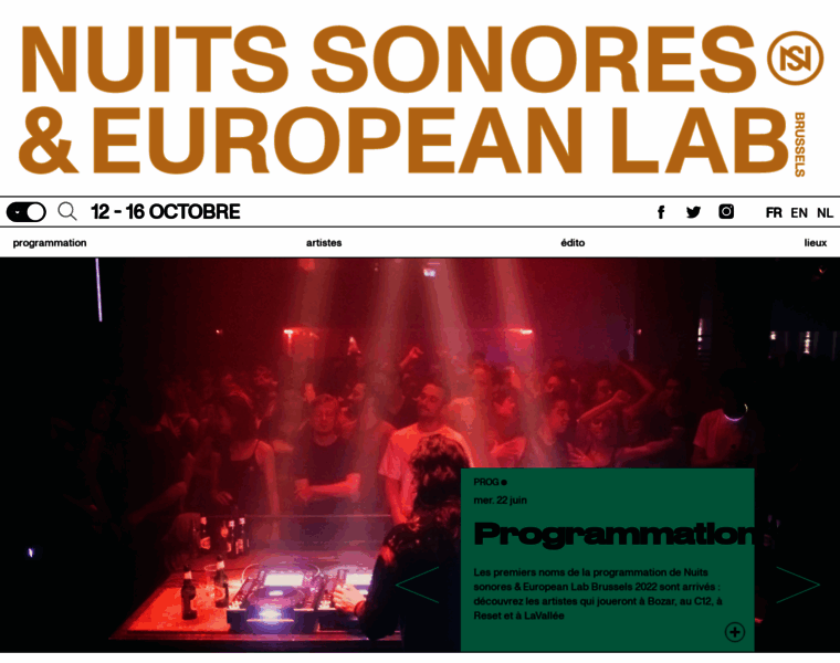 Nuits-sonores.be thumbnail