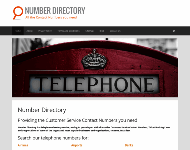 Number-directory.co.uk thumbnail