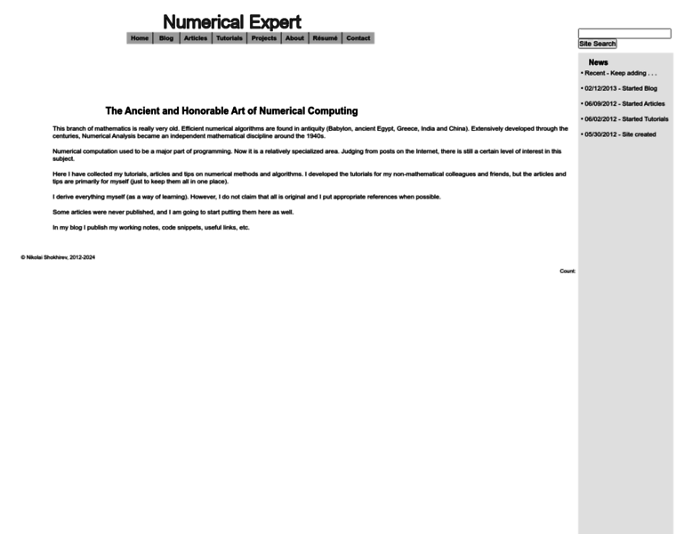 Numericalexpert.com thumbnail