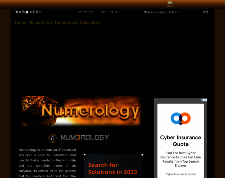 Numerology.findyourfate.com thumbnail