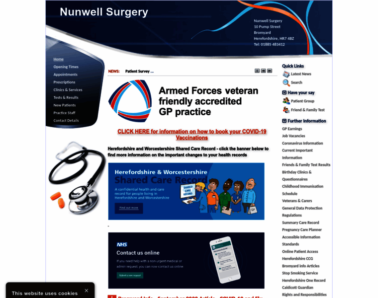 Nunwellsurgery.co.uk thumbnail
