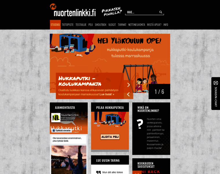 Nuortenlinkki.fi thumbnail