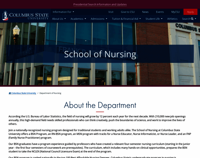 Nursing.columbusstate.edu thumbnail