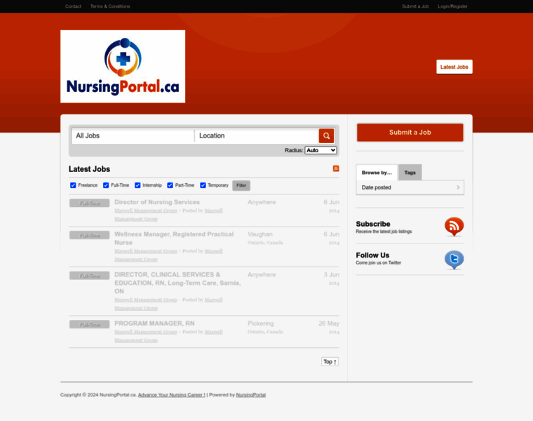 Nursingportal.ca thumbnail