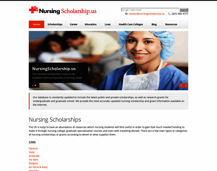 Nursingscholarship.us thumbnail