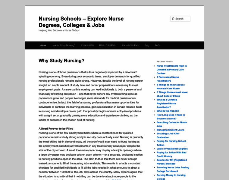 Nursingschools.org thumbnail